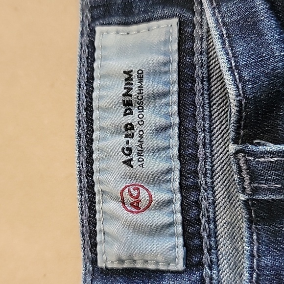 Adriano Goldschmied Size 28R The Mila Super High Rise Skinny Med-Dark Wash Jeans - Picture 2 of 14